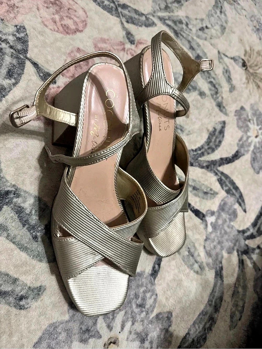 Coconuts by Matisse Metallic Strappy Heels in Gold